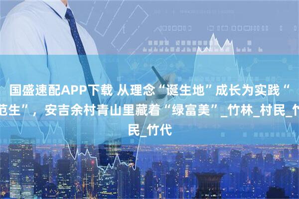 国盛速配APP下载 从理念“诞生地”成长为实践“模范生”，安吉余村青山里藏着“绿富美”_竹林_村民_竹代